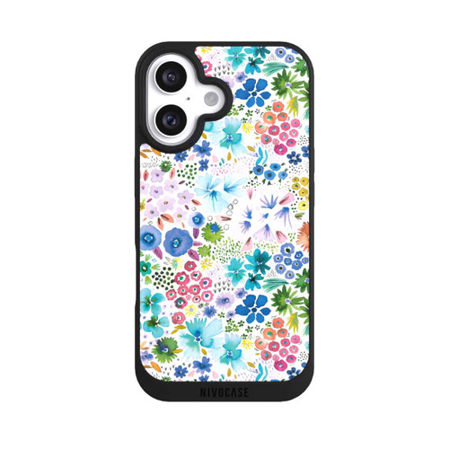 Apple iPhone 16 NIVOpure Artful Little Spring Flowers Blue