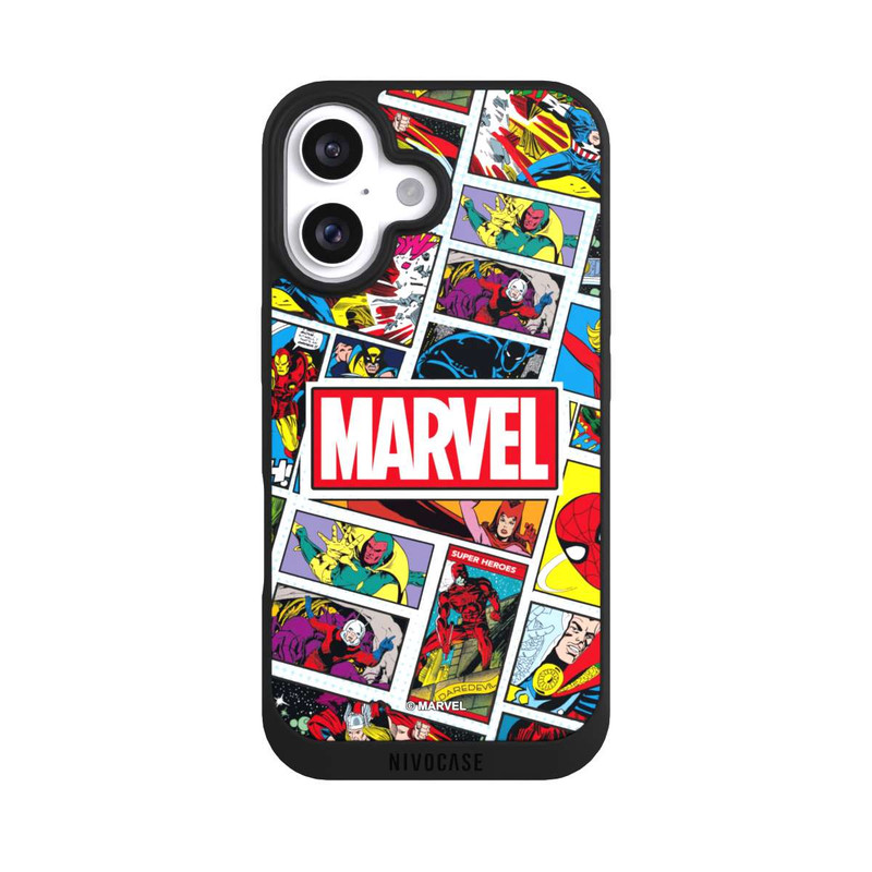 iPhone 16 NIVOpure Marvel Comic Pattern