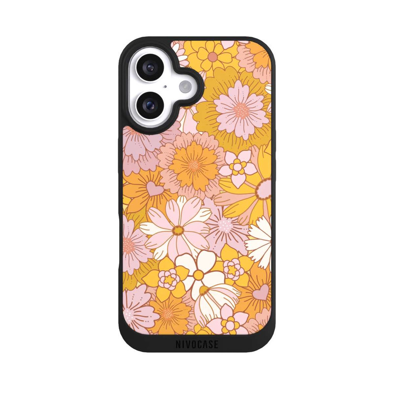 iPhone 16 NIVOpure Retro Flower Walpaper Yellow