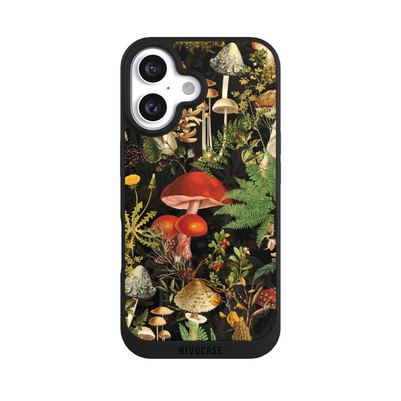 iPhone 16 NIVOpure Différents champignons dans la forêt
