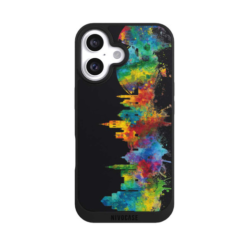 Apple iPhone 16 NIVOpure Valencia Spain Skyline Schwarz