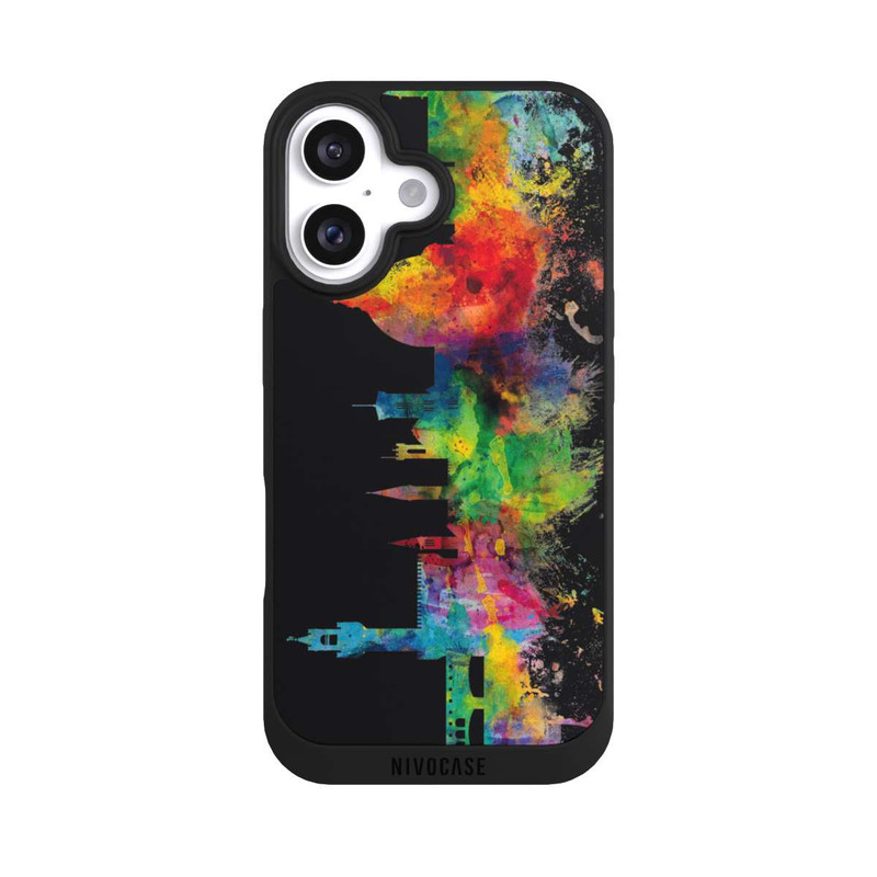 iPhone 16 NIVOpure Skyline von Florenz Italien Schwarz