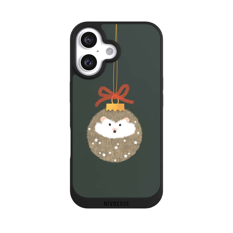 iPhone 16 NIVOpure hérisson de Noël