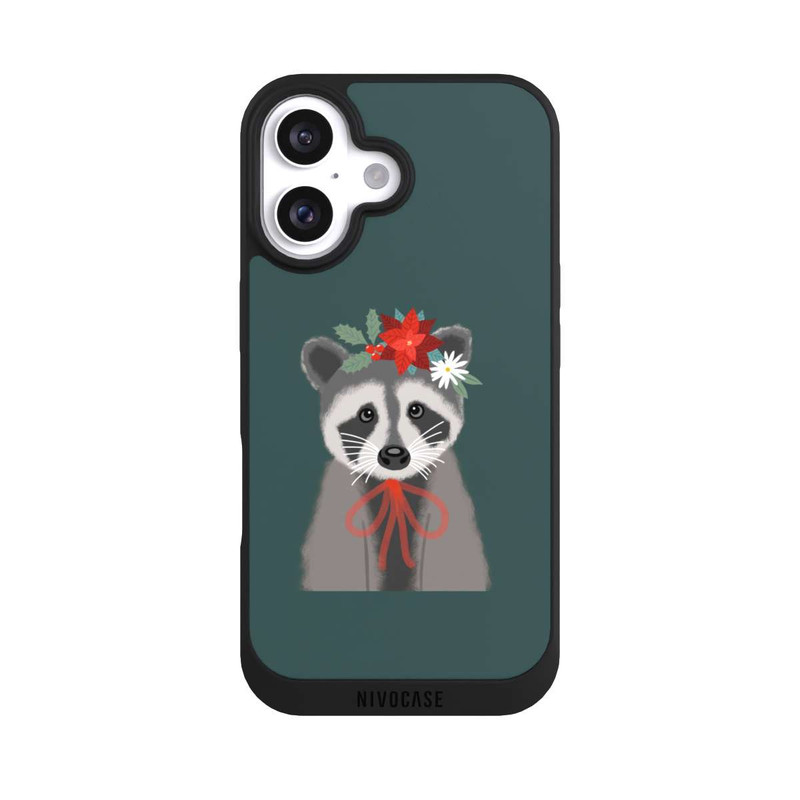 iPhone 16 NIVOpure weihnachtlicher Waschbär