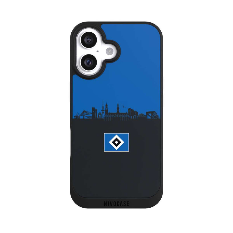 iPhone 16 NIVOpure HSV Skyline Blau Schwarz