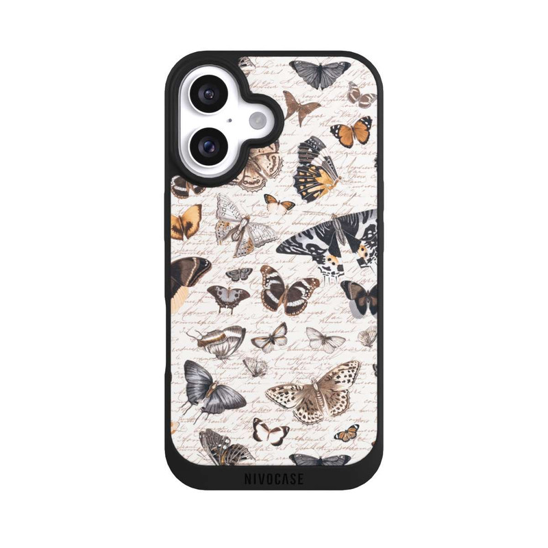 iPhone 16 NIVOpure Schmetterling Muster Boho
