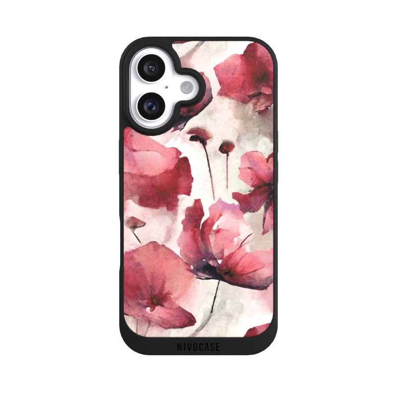 iPhone 16 NIVOpure Wilde Mohnblumen