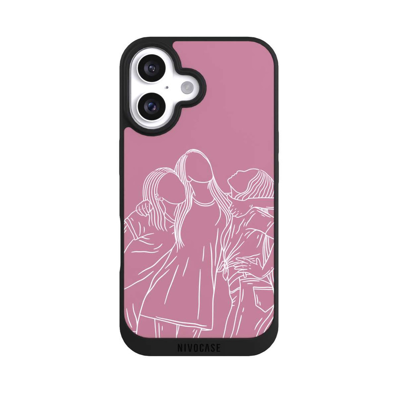 iPhone 16 NIVOpure Freundinnen Line Art