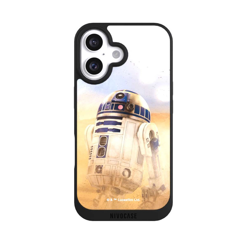 iPhone 16 NIVOpure R2D2 in der Wüste