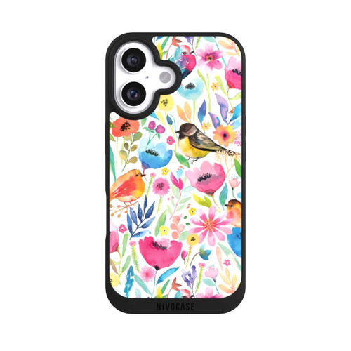 Apple iPhone 16 NIVOpure Wunderliche Vögel und Blumen