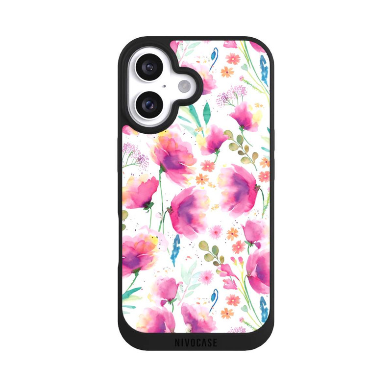 iPhone 16 NIVOpure Abstrakte Mohnblumen aquarell