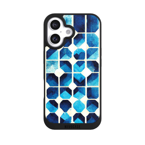Apple iPhone 16 NIVOpure Blue Pattern