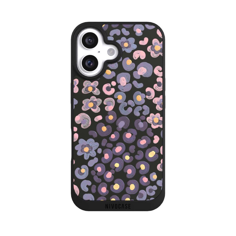 iPhone 16 NIVOpure Peau d'animal avec fleurs