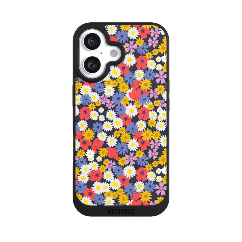 iPhone 16 NIVOpure Wildblumen-Muster