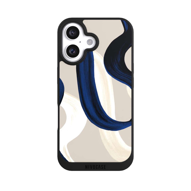 iPhone 16 NIVOpure Abstrakte Pinselstriche 80