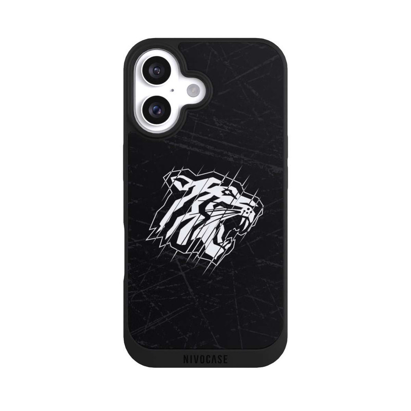 iPhone 16 NIVOpure Nürnberg Ice Tigers Logo Grau