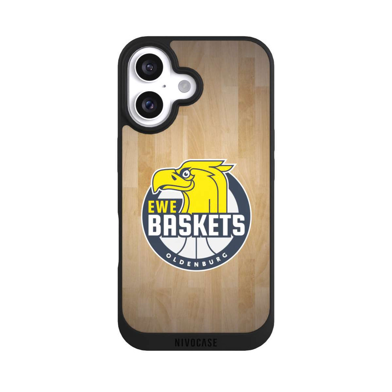 iPhone 16 NIVOpure EWE Baskets Logo Parkett