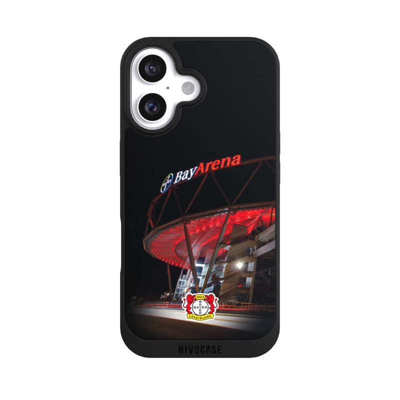 iPhone 16 NIVOpure BayArena Nacht Logo