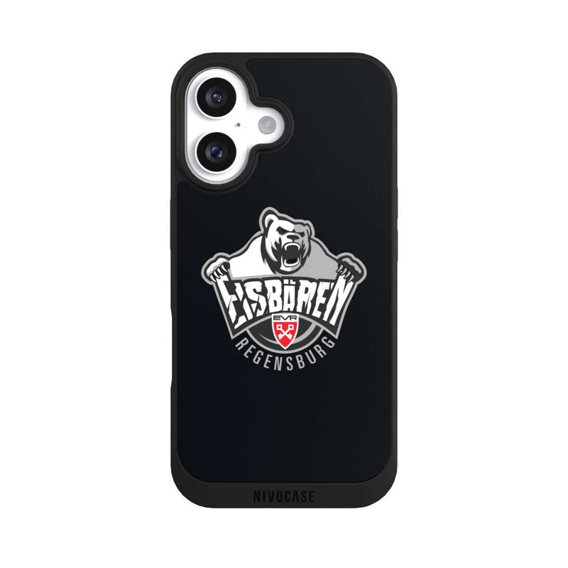 iPhone 16 NIVOpure Eisbären Logo Schwarz 