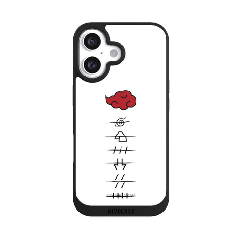 Apple iPhone 16 NIVOpure Akatsuki Mitgliedersymbole Weiß