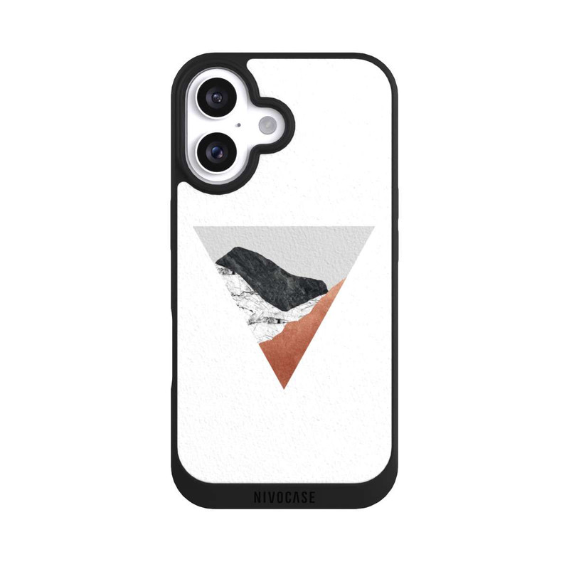 iPhone 16 NIVOpure Kupfer Geometrisch