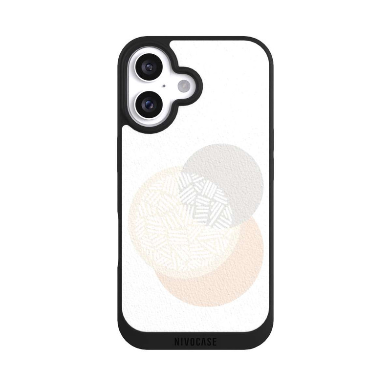 iPhone 16 NIVOpure Geometrische Gedämpfte Farben