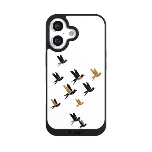 Apple iPhone 16 NIVOpure Origami Birds Collage