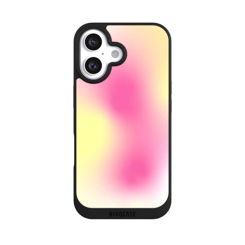 iPhone 16 NIVOpure Aura jaune rose