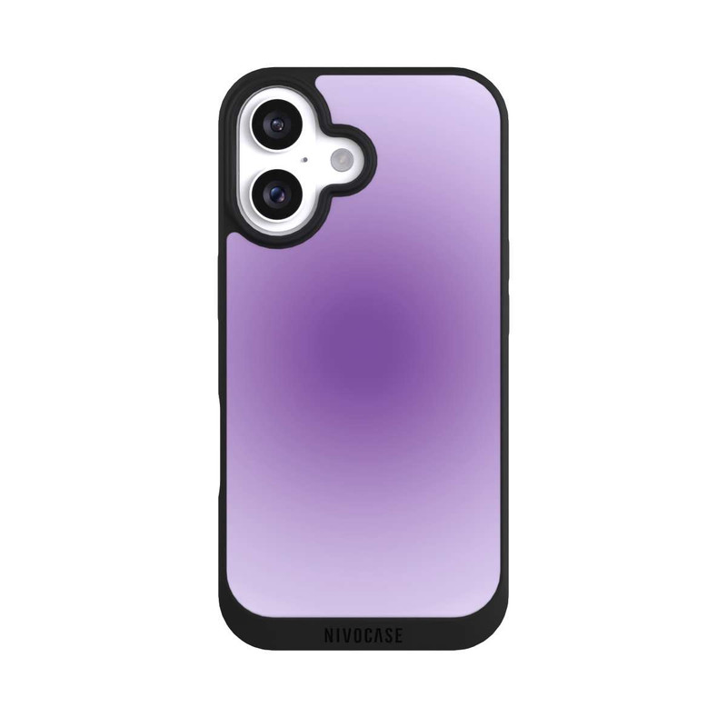 iPhone 16 NIVOpure Aura purple circle
