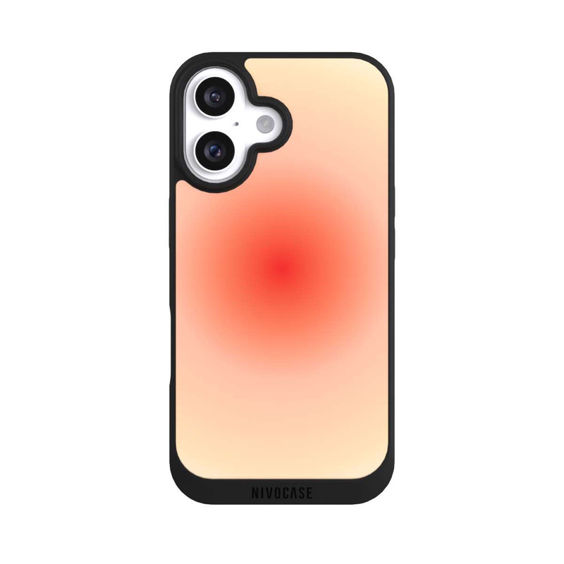 iPhone 16 NIVOpure Aura orange circle