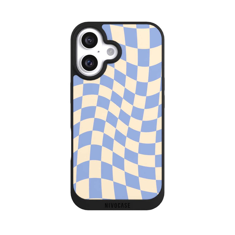 iPhone 16 NIVOpure Échiquier bleu