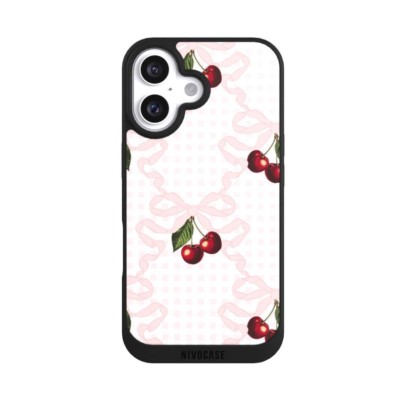 iPhone 16 NIVOpure Kirschmuster Rosa