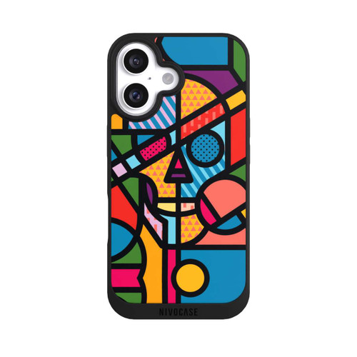 Apple iPhone 16 NIVOpure Vit Skull Colorful