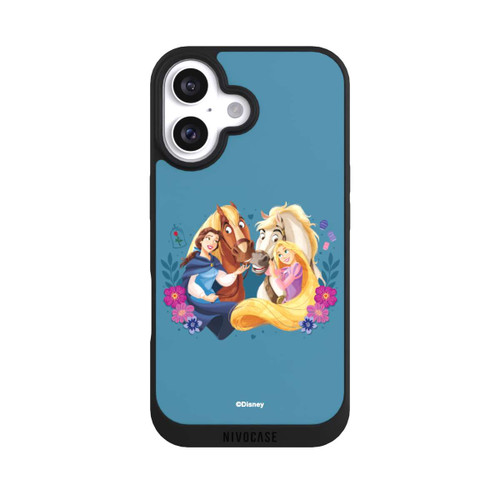 Apple iPhone 16 NIVOpure Disney Prinzessinnen Belle and Rapunzel mit Pferden