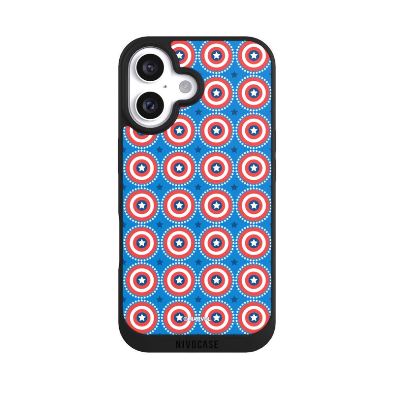 iPhone 16 NIVOpure Captain American Shield Pattern