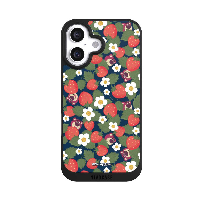 iPhone 16 NIVOpure Lotso Toy Story Strawberry Flower Pattern