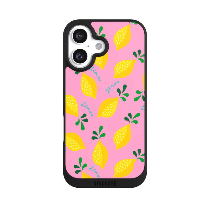iPhone 16 NIVOpure Dopamin Lemon Pattern
