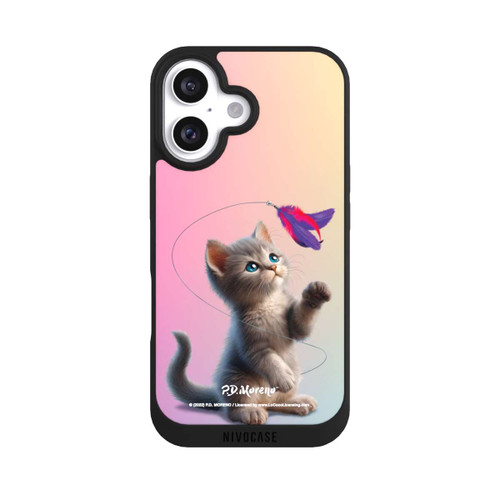 Apple iPhone 16 NIVOpure Playing Cat with Feather