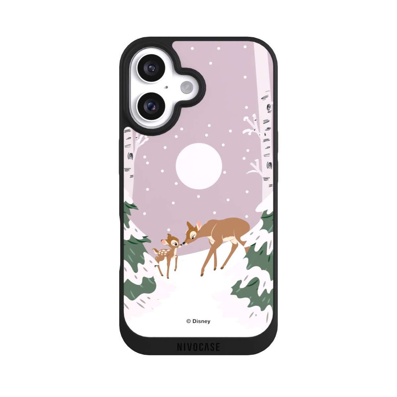 iPhone 16 NIVOpure Bambi und Mutter Winterliebe