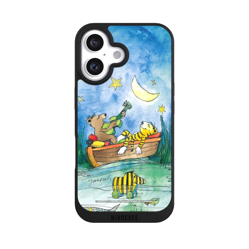 iPhone 16 NIVOpure Bär und Tiger im Mondschein
