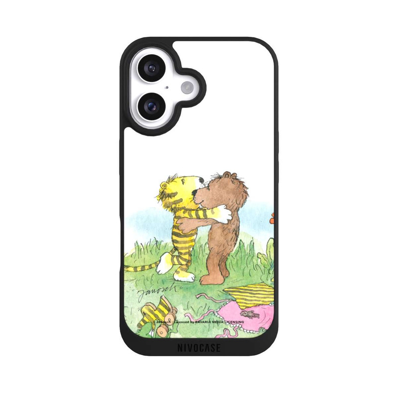 iPhone 16 NIVOpure Bär und Tiger Umarmung