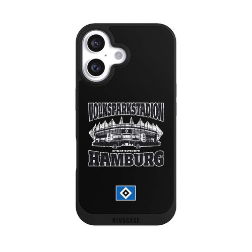 Apple iPhone 16 NIVOpure HSV Volksparkstadion Schwarz