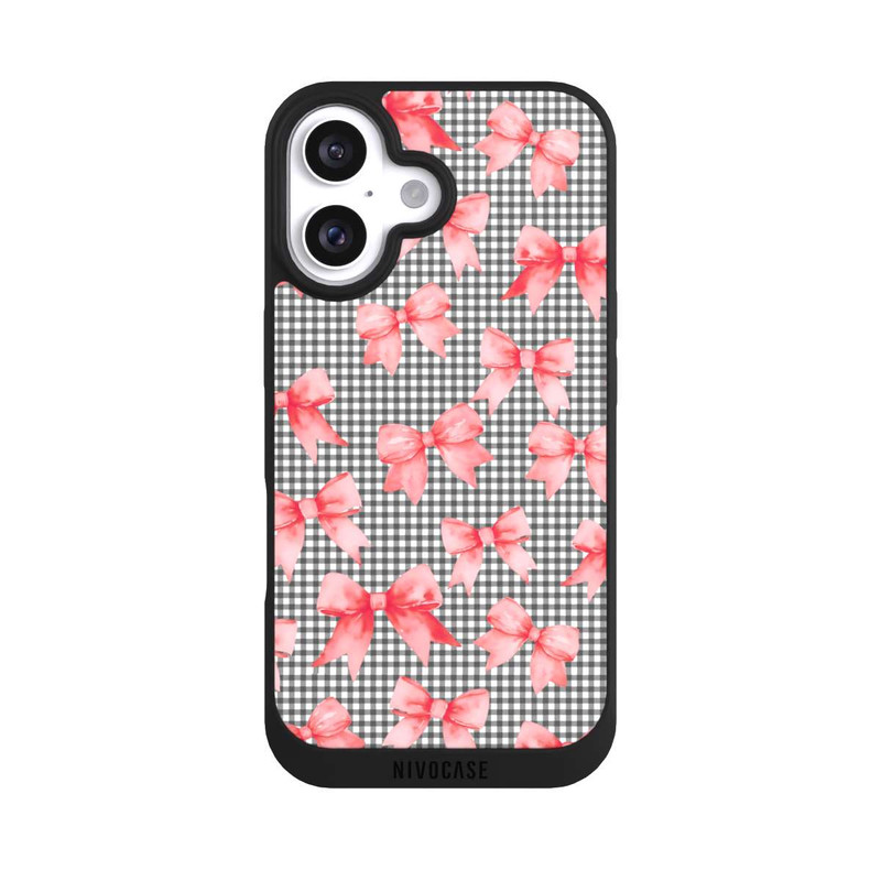 iPhone 16 NIVOpure Red Bows and Gingham