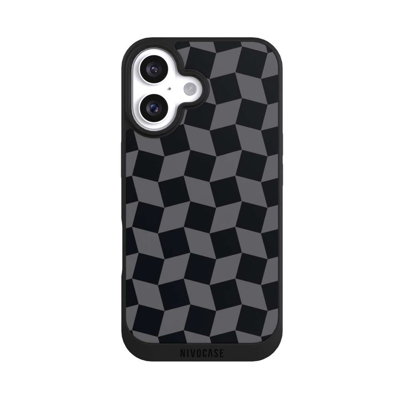 iPhone 16 NIVOpure 3D Würfel-Muster Effektt