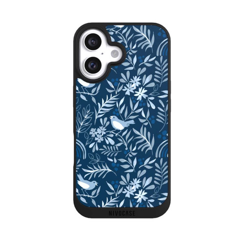 Apple iPhone 16 NIVOpure Classic Blue Pattern