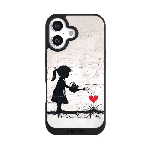 Apple iPhone 16 NIVOpure Girl Watering Bunch of Flowers 