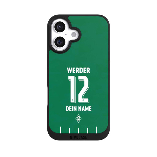 Apple iPhone 16 NIVOpure Werder Bremen Trikot Personalisierbar 25-26