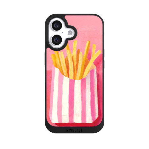 Apple iPhone 16 NIVOpure Retro Pommes Pink Watercolor