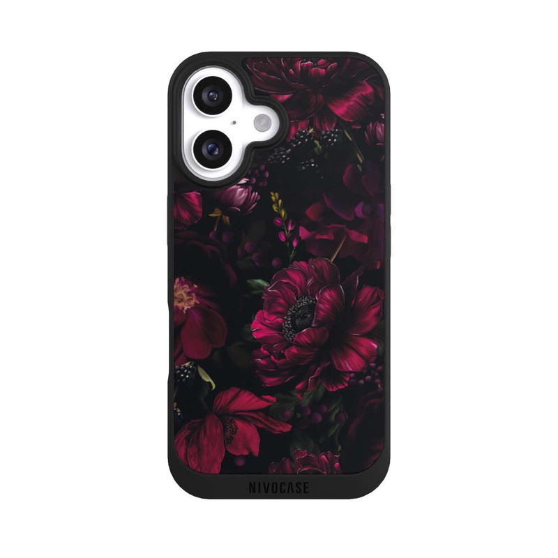 iPhone 16 NIVOpure Dark Red Flower Love