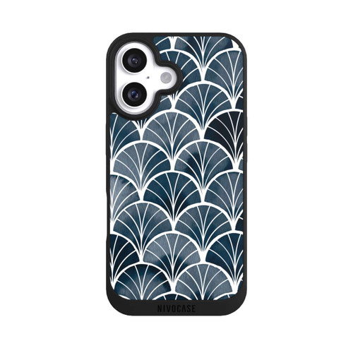 Apple iPhone 16 NIVOpure Botanische Brise Art Deco Grau